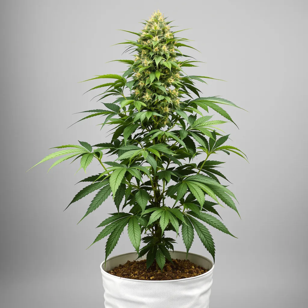Pine Tar Kush cannabis bud close-up showing dense purple-tinged calyxes