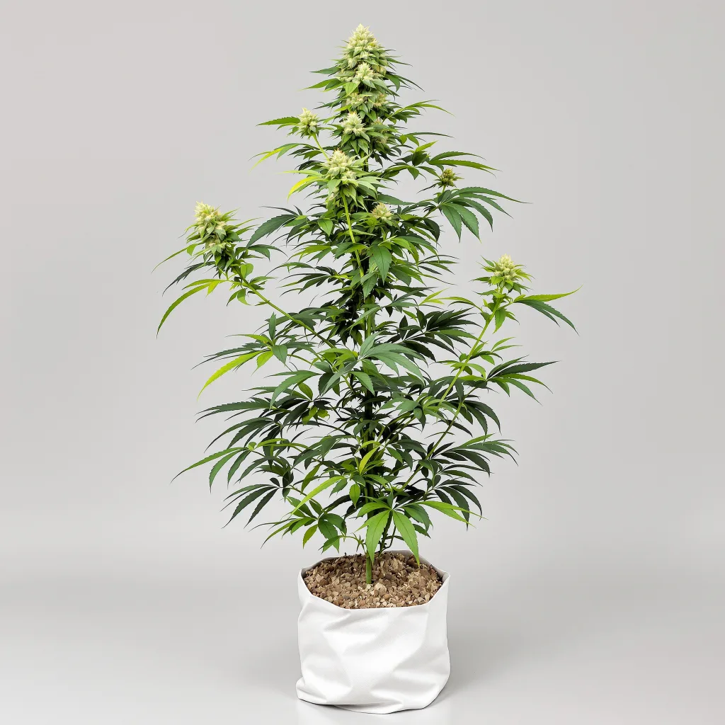 Pineapple cannabis bud close-up showing balanced bud structure with frosted trichomes