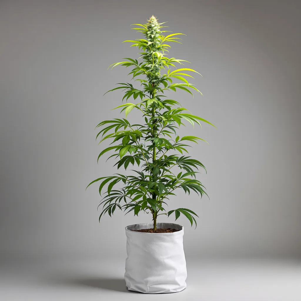 Pineapple Jack cannabis bud close-up showing lime-green airy structure