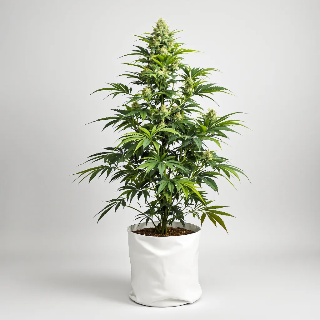Pineapple Kush cannabis bud close-up showing balanced bud structure with frosted trichomes