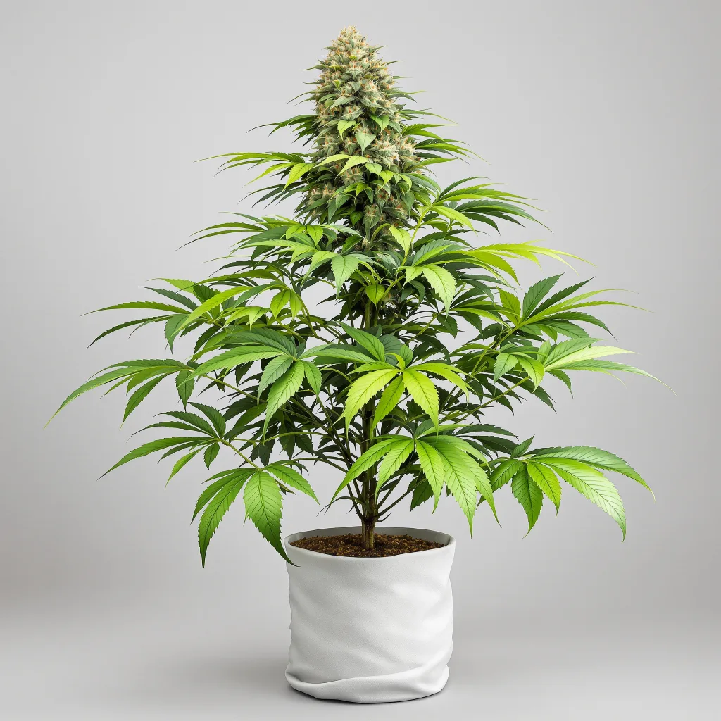Pink Panther cannabis bud close-up showing dense purple-tinged calyxes