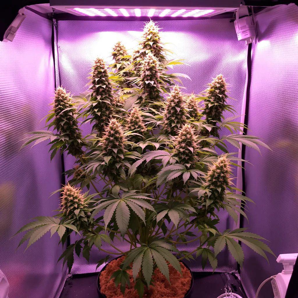 Pink Runtz cannabis plant in flowering stage — 60-100 cm autoflower