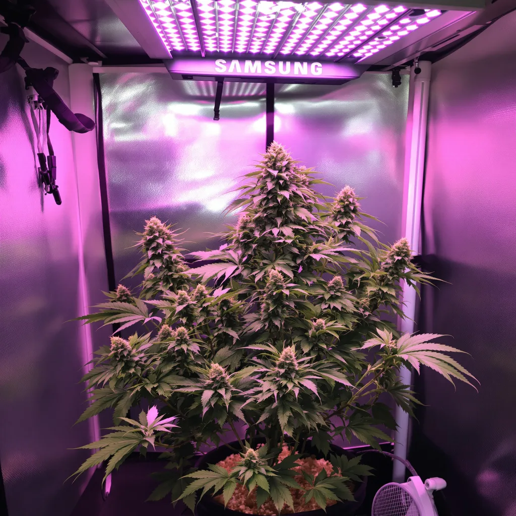 Pre-98 Bubba Kush 80% indica / 20% sativa flower with visible trichomes