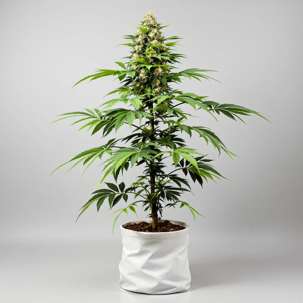 Puna Budder cannabis bud close-up showing dense purple-tinged calyxes