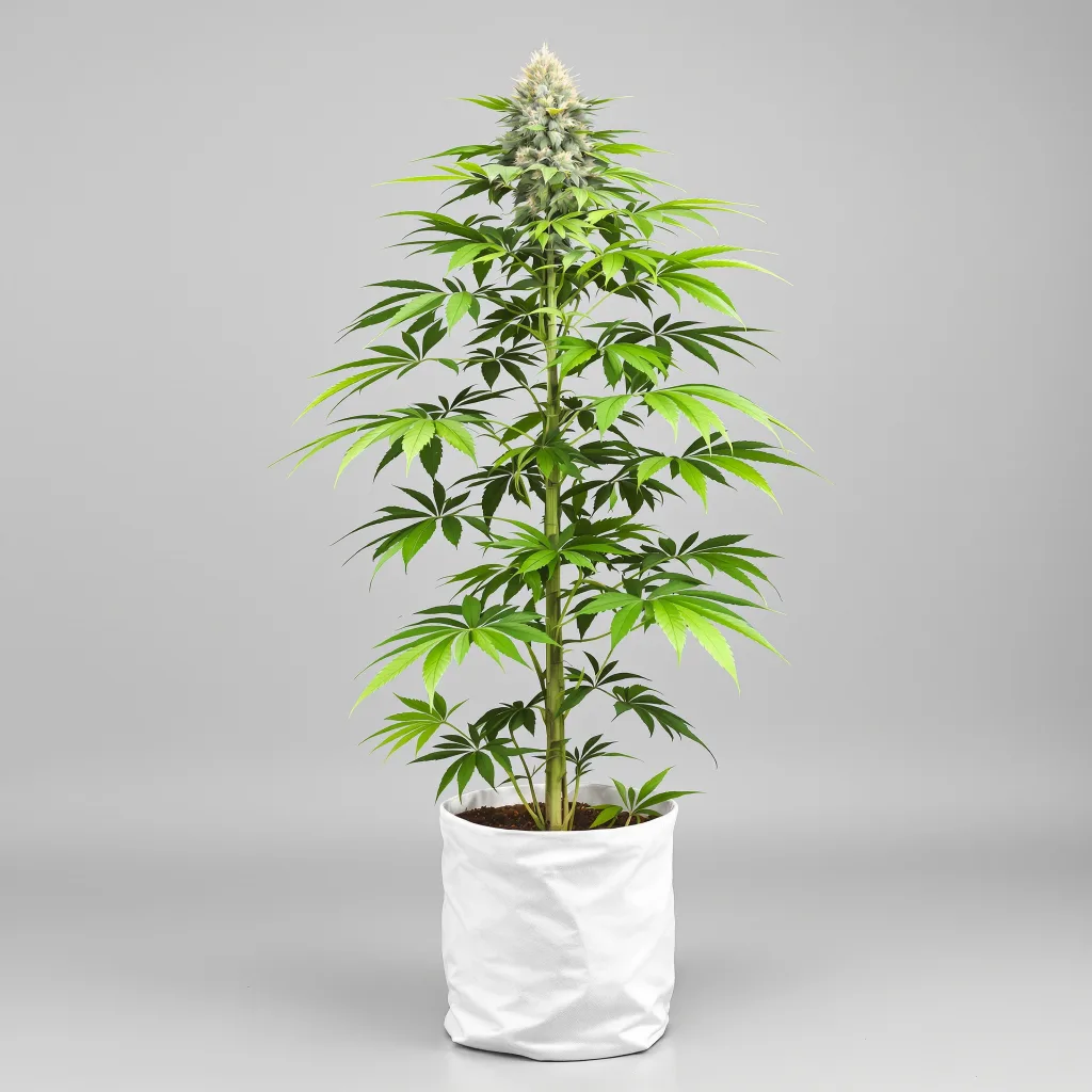 Punch Pie cannabis bud close-up showing balanced bud structure with frosted trichomes
