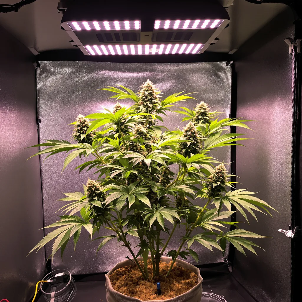 Pure Indica 81% indica / 19% sativa flower with visible trichomes