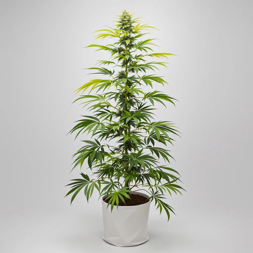 Pure Power Plant cannabis bud close-up showing lime-green airy structure