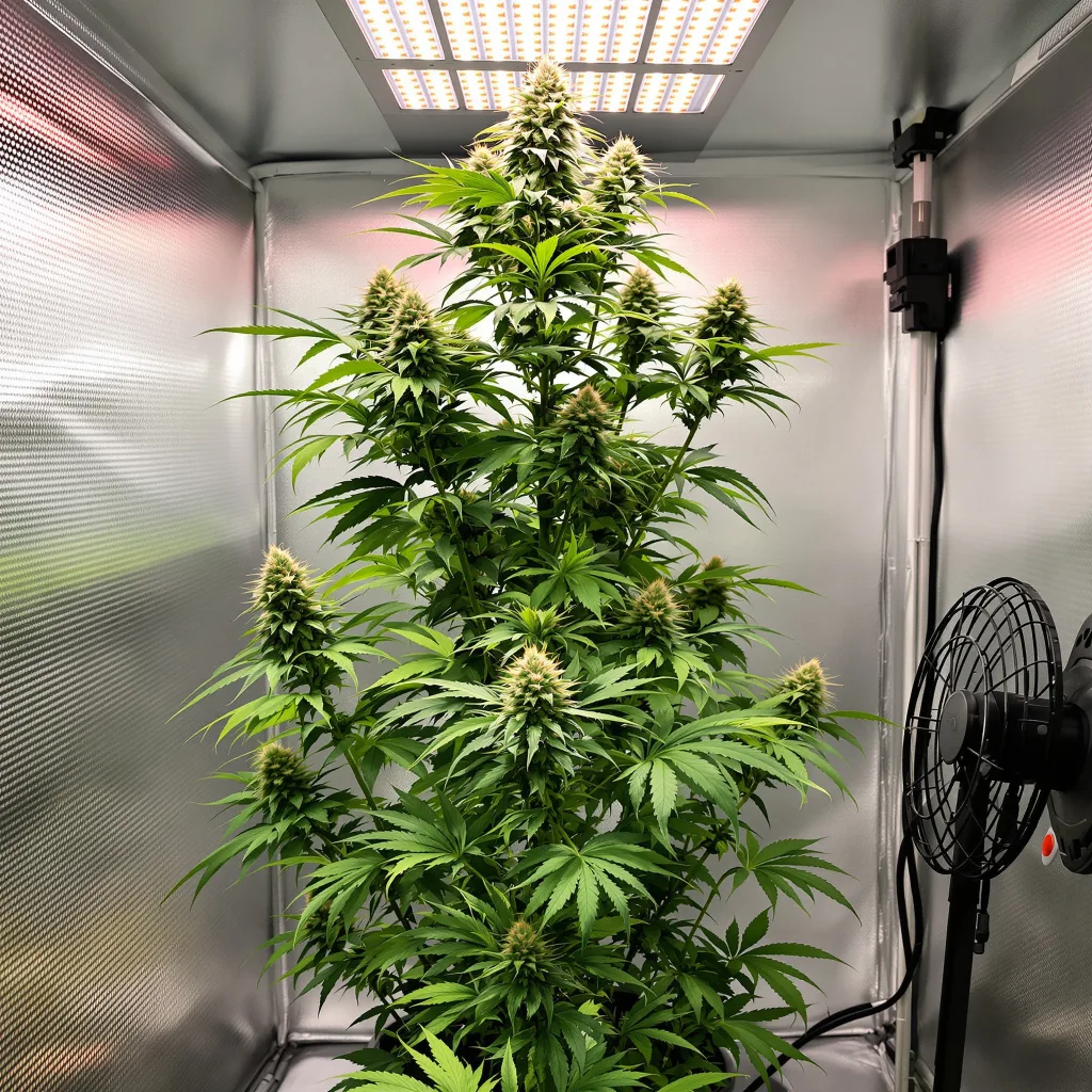 Pure Power Plant 16% indica / 84% sativa flower with visible trichomes