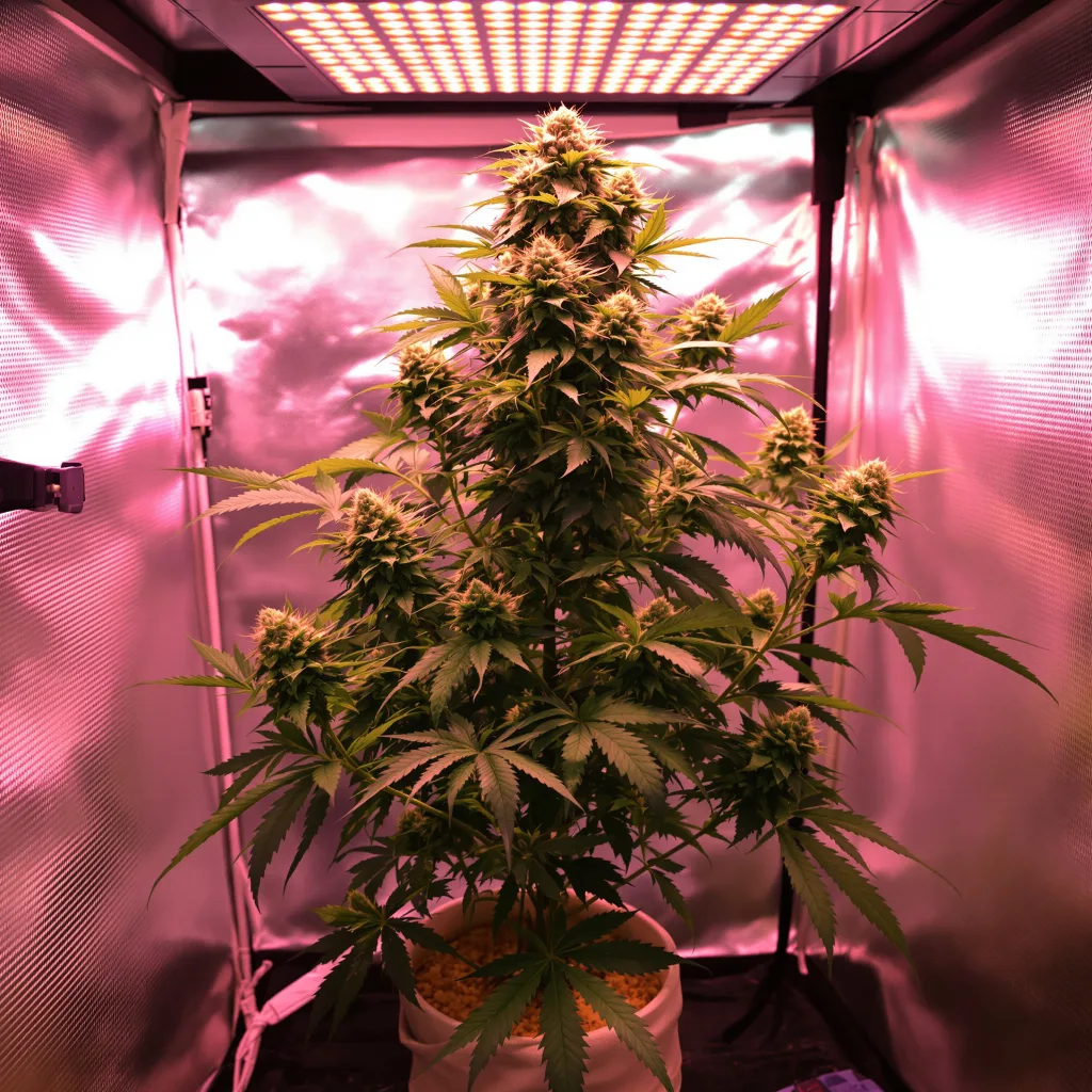 Purple Dream 45% indica / 55% sativa flower with visible trichomes