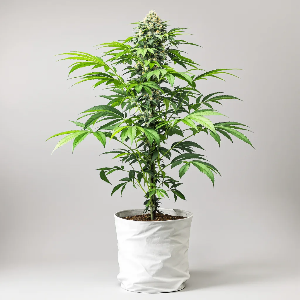 Purple Hindu Kush cannabis bud close-up showing dense purple-tinged calyxes