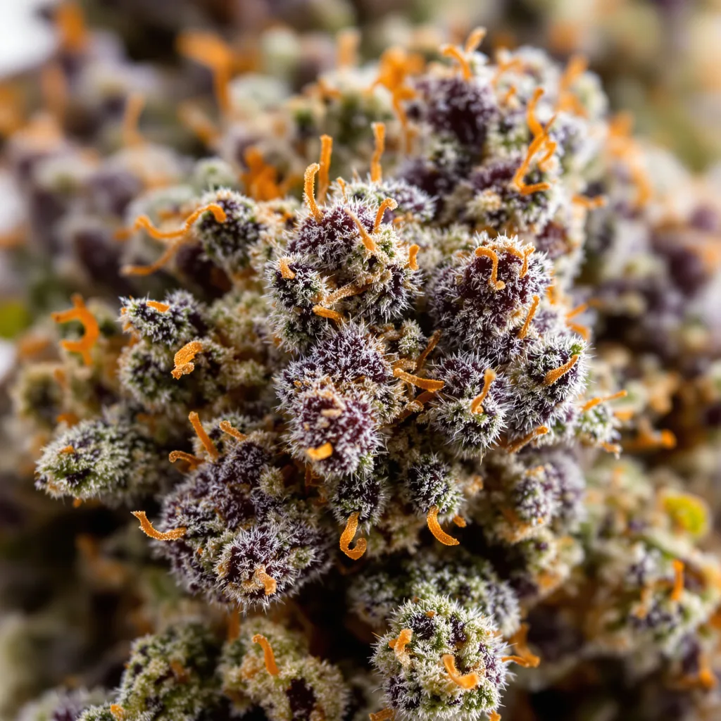 Purple Passion cannabis plant in flowering stage — 90-130 cm feminised