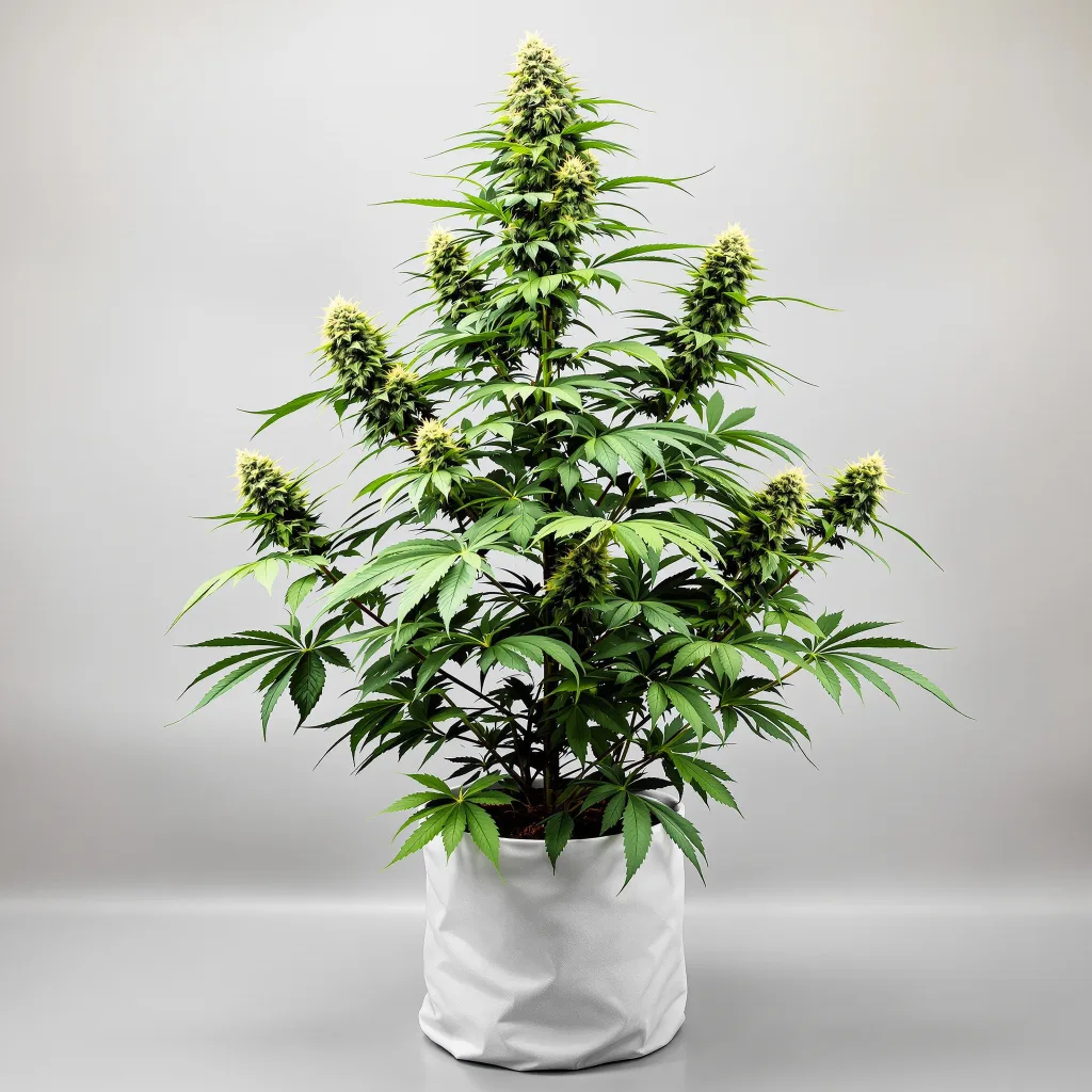 Race Fuel OG cannabis bud close-up showing balanced bud structure with frosted trichomes