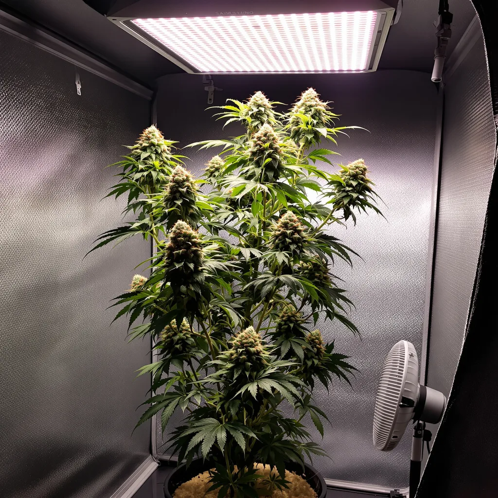 Race Fuel OG 51% indica / 49% sativa flower with visible trichomes