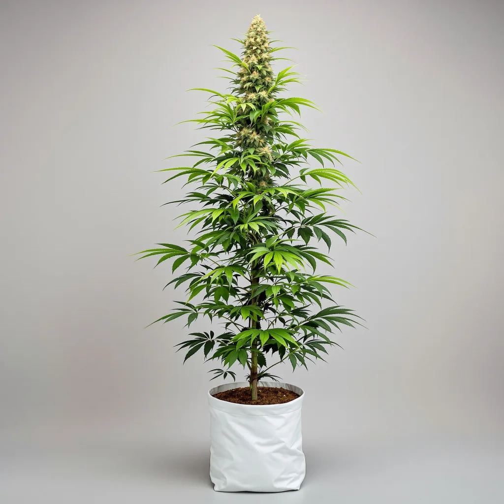 Red Congolese cannabis bud close-up showing lime-green airy structure