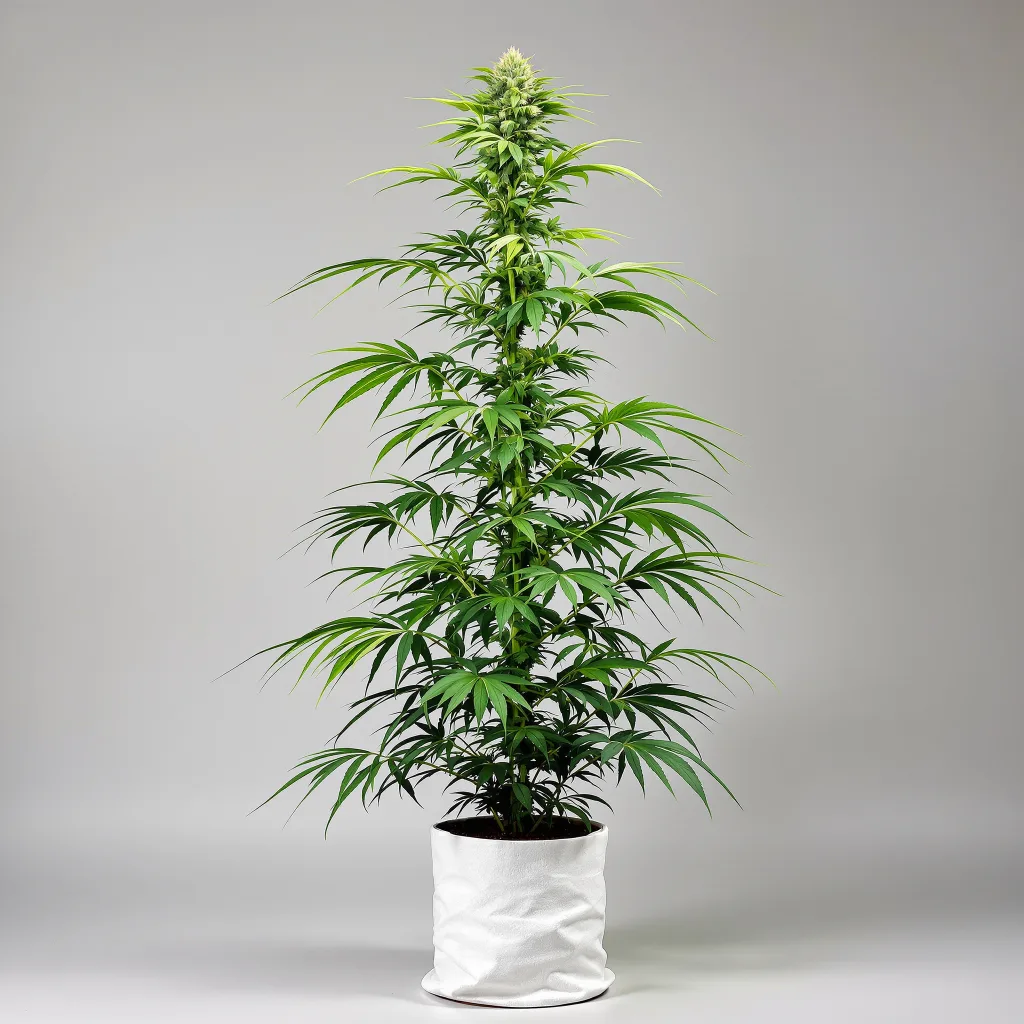 Red Headed Stranger cannabis bud close-up showing lime-green airy structure