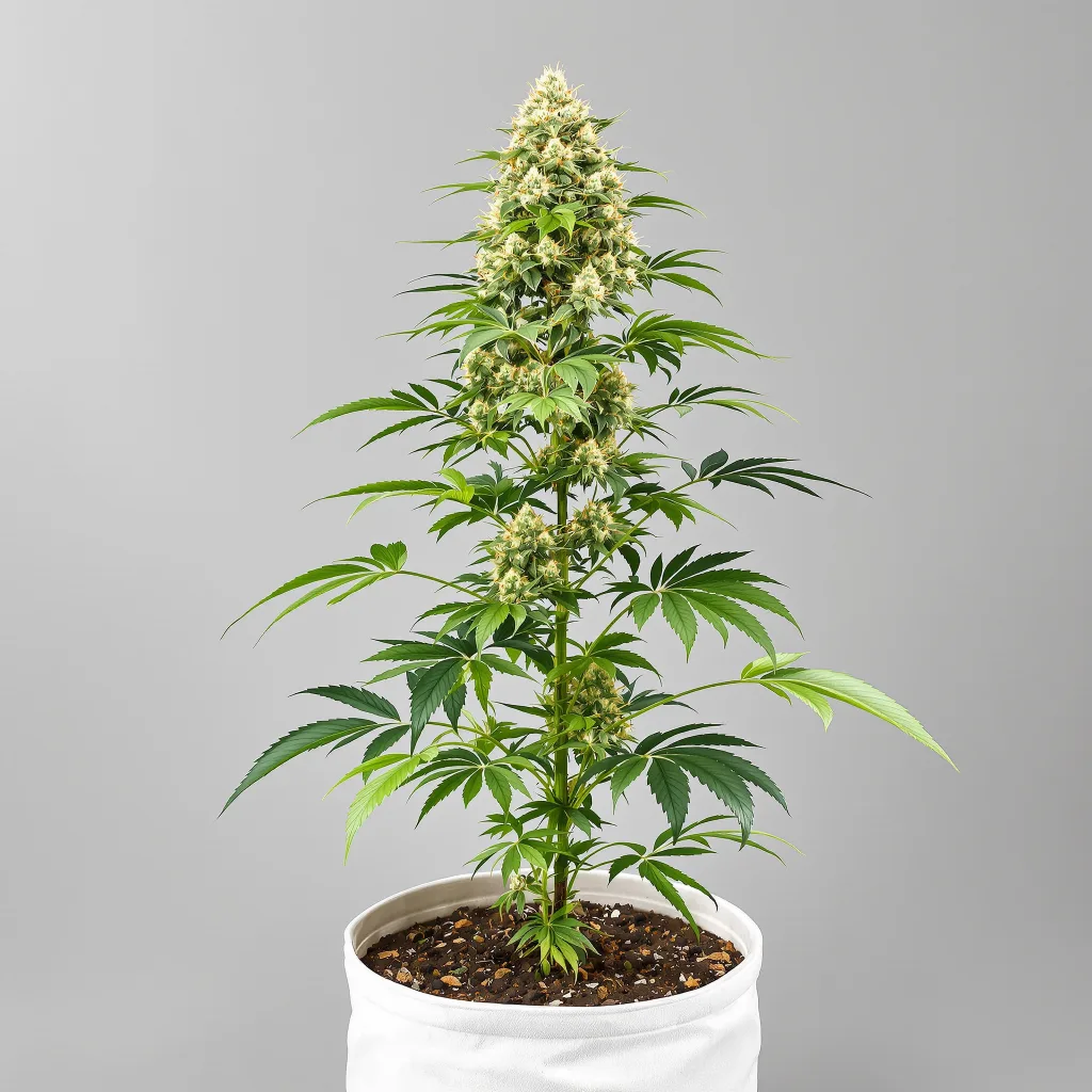 Remedy CBD cannabis bud close-up showing pale-green low-resin flower