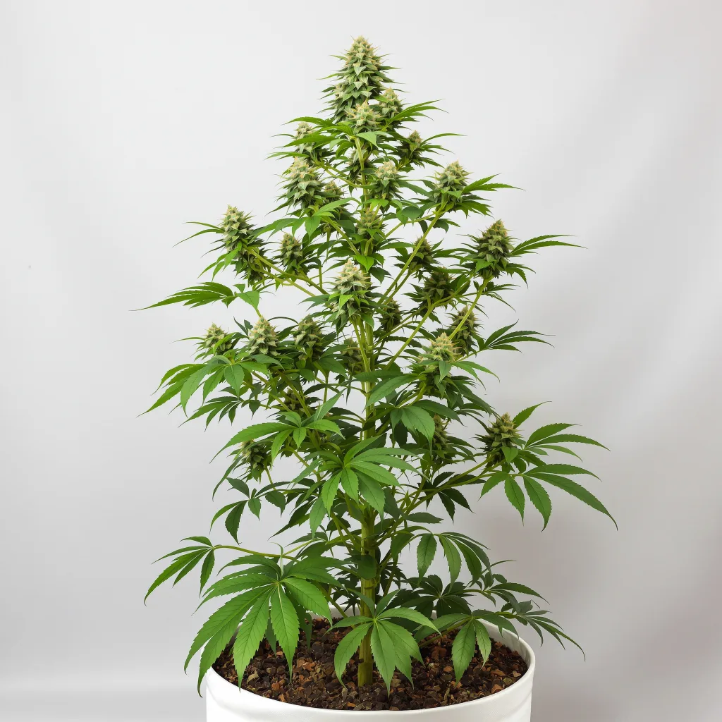 Ripped Bubba cannabis bud close-up showing balanced bud structure with frosted trichomes