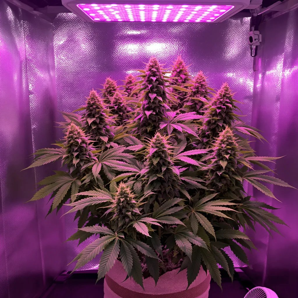 Rockstar Kush 88% indica / 12% sativa flower with visible trichomes