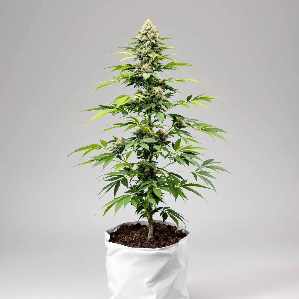 Royal Highness cannabis bud close-up showing dense forest-green nugs