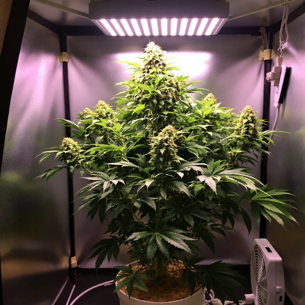 Runtz Muffin 71% indica / 29% sativa flower with visible trichomes