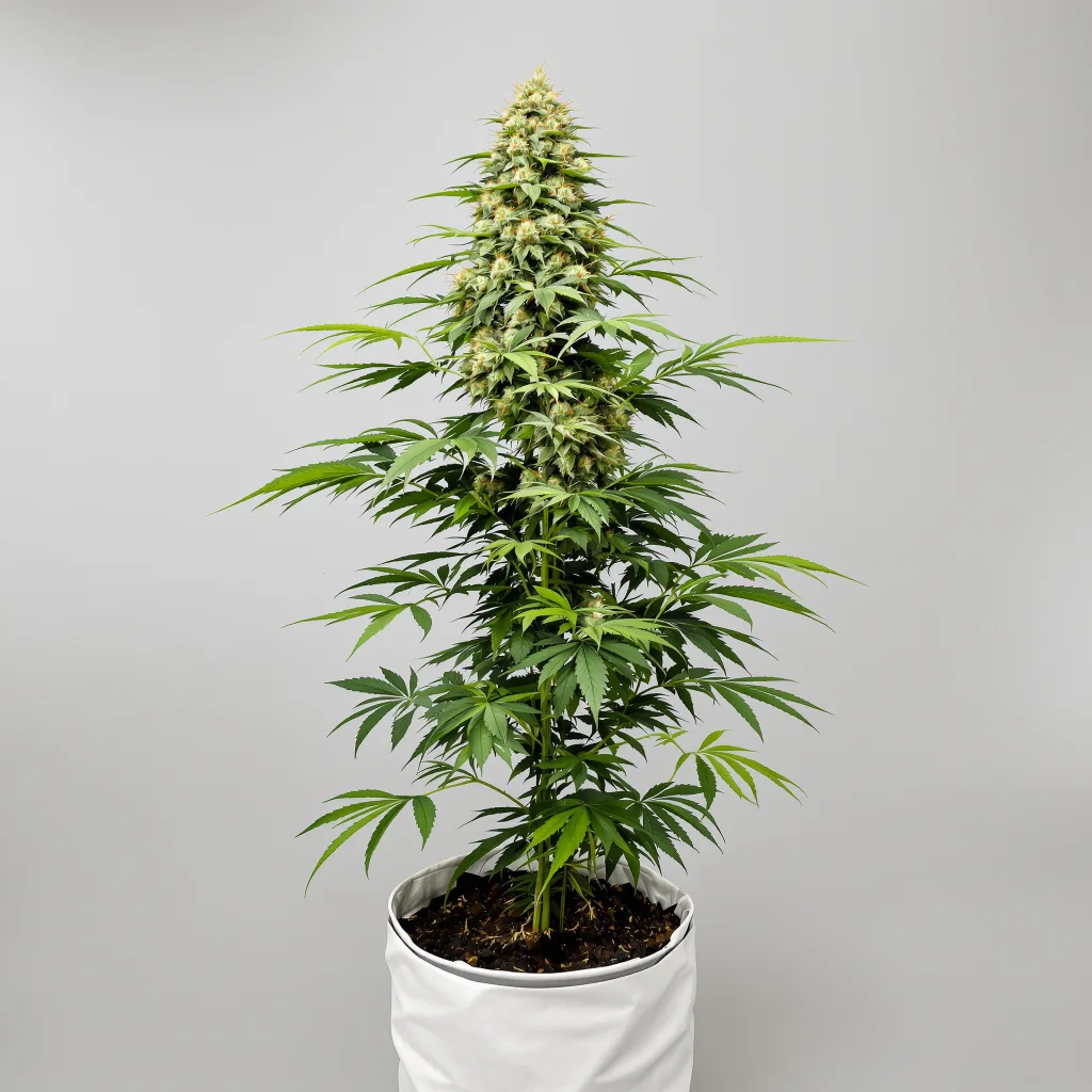 Russian Assassin cannabis bud close-up showing balanced bud structure with frosted trichomes