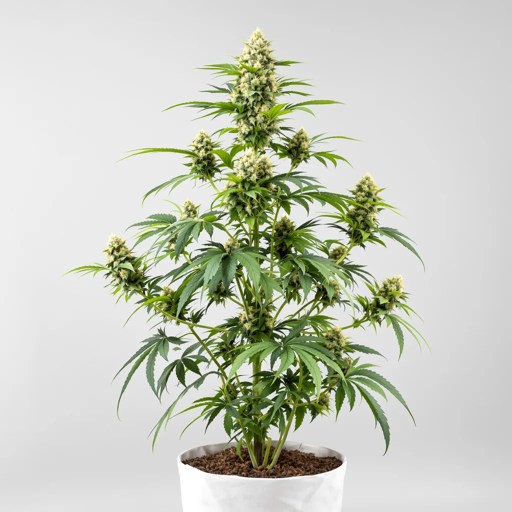 Sangria cannabis bud close-up showing dense forest-green nugs