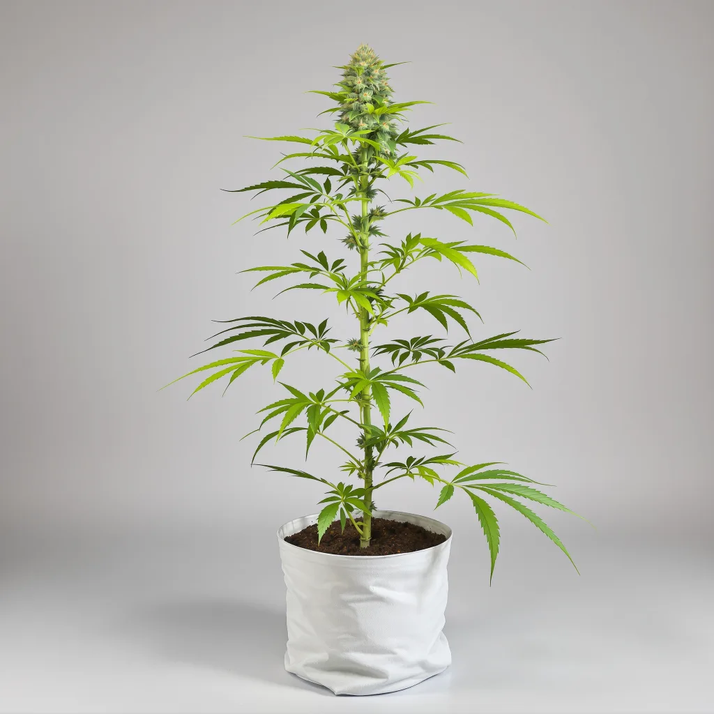 Shiatsu Kush cannabis bud close-up showing balanced bud structure with frosted trichomes