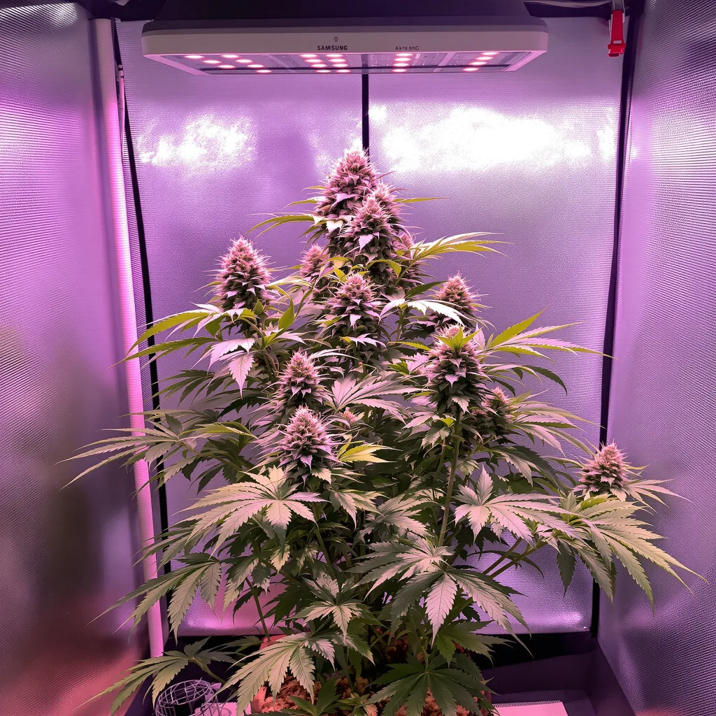 Sirius Black 83% indica / 17% sativa flower with visible trichomes