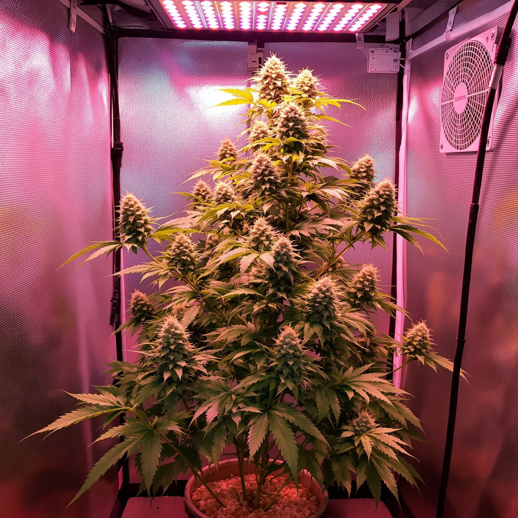 Sister Glue 47% indica / 53% sativa flower with visible trichomes