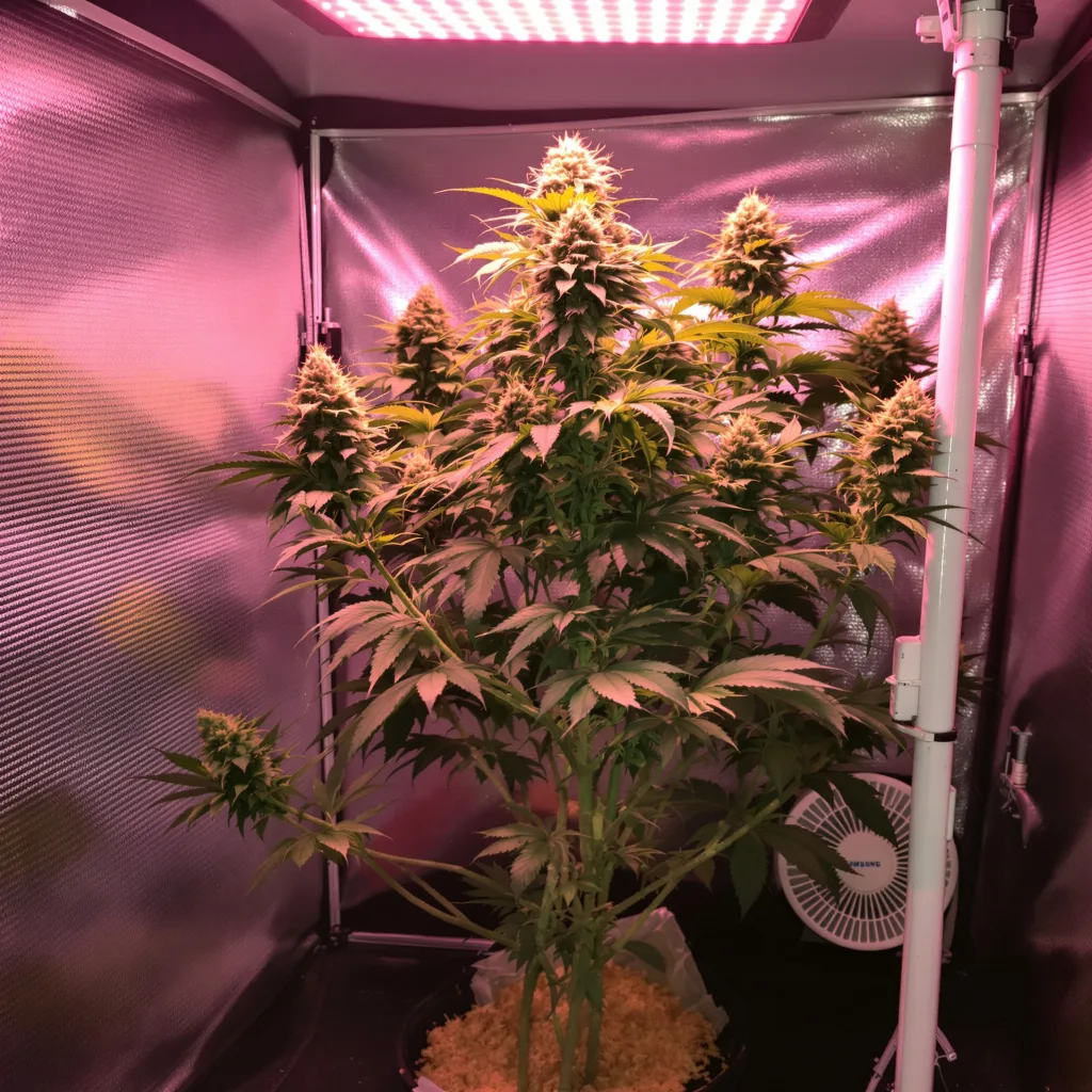 Six Shooter cannabis plant in flowering stage — 60-100 cm autoflower