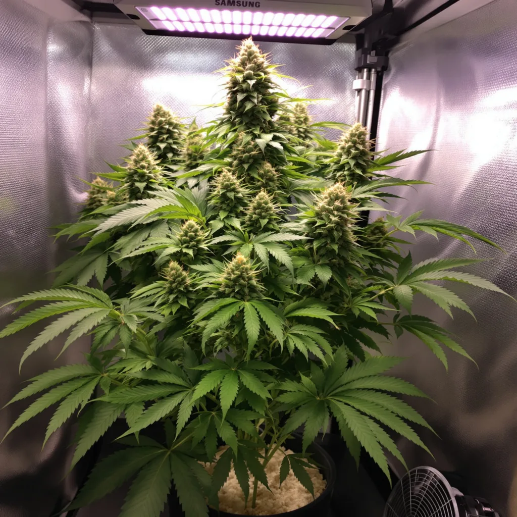 Skunk cannabis plant in flowering stage — 60-100 cm autoflower
