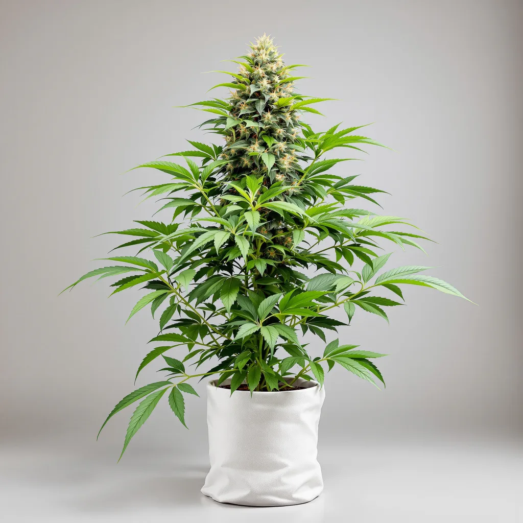 Skunk cannabis bud close-up showing dense purple-tinged calyxes