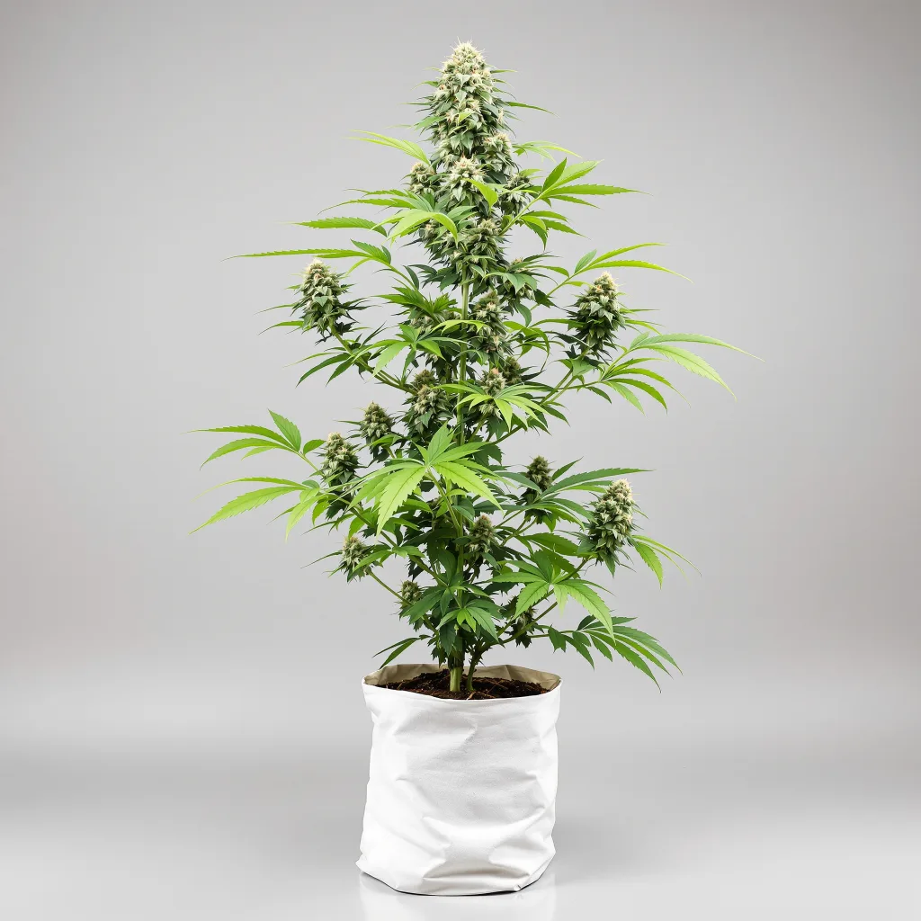Smelliot cannabis bud close-up showing balanced bud structure with frosted trichomes
