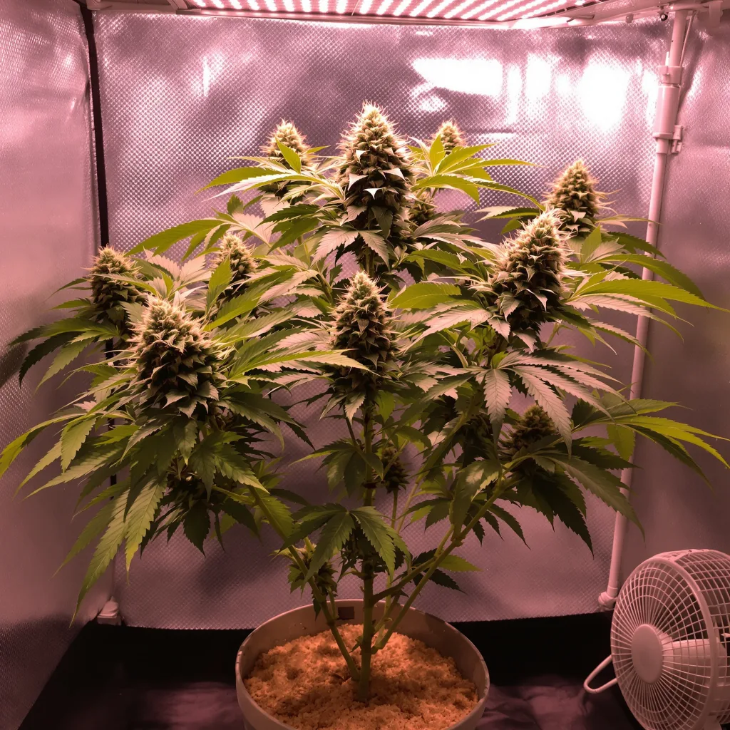 Snoop Dogg OG 75% indica / 25% sativa flower with visible trichomes