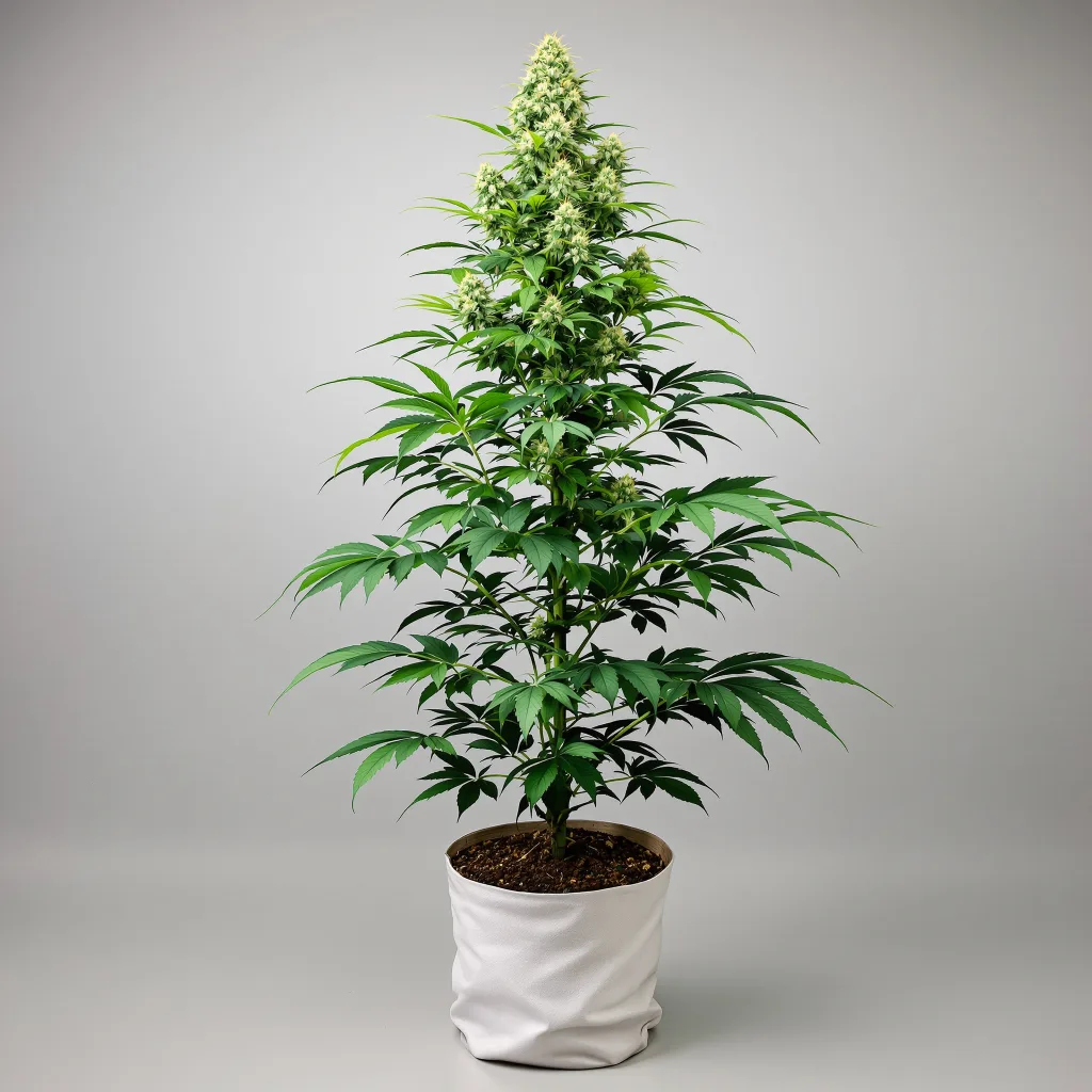 Snoop's Dream cannabis bud close-up showing balanced bud structure with frosted trichomes