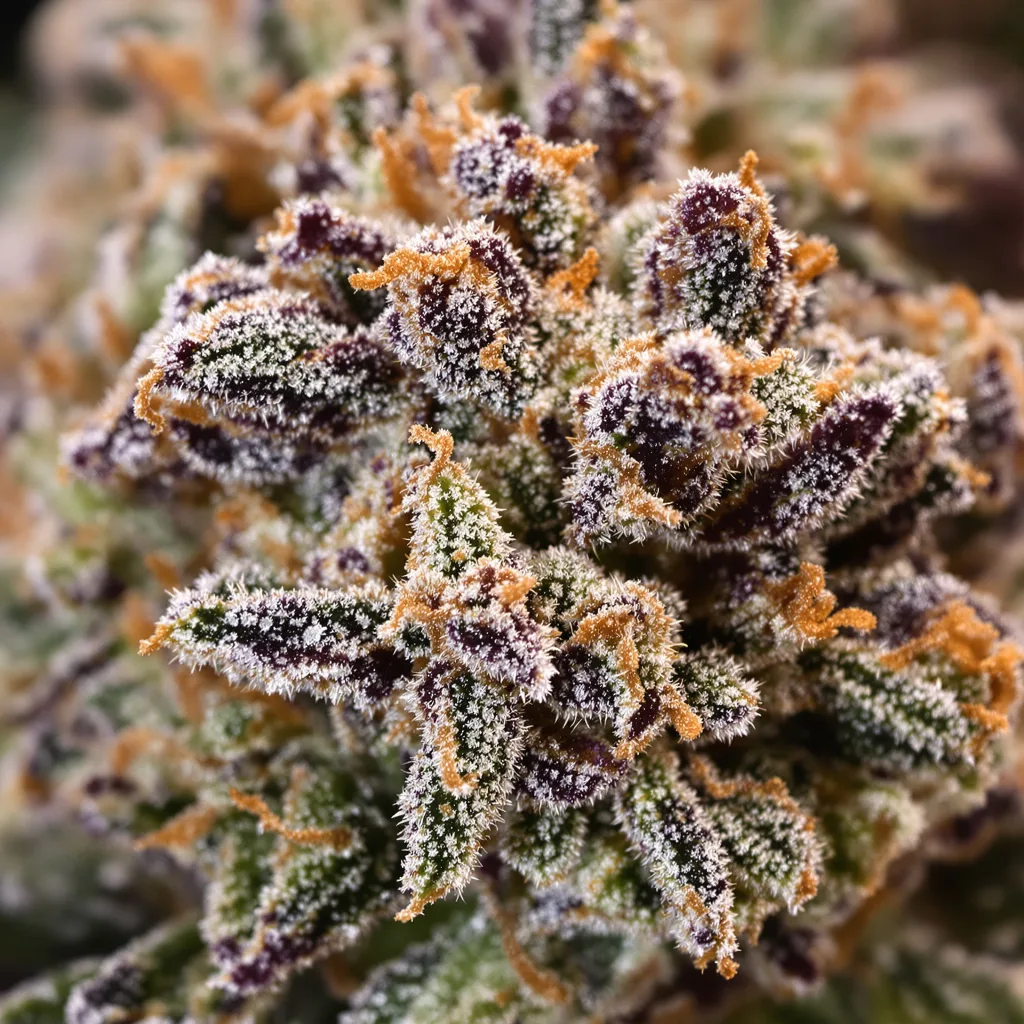 Snow White cannabis plant in flowering stage — 60-100 cm autoflower
