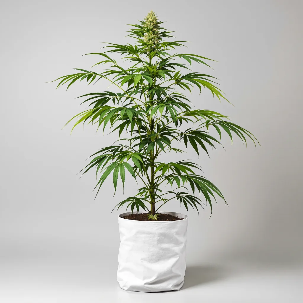 Sour Amnesia cannabis bud close-up showing lime-green airy structure