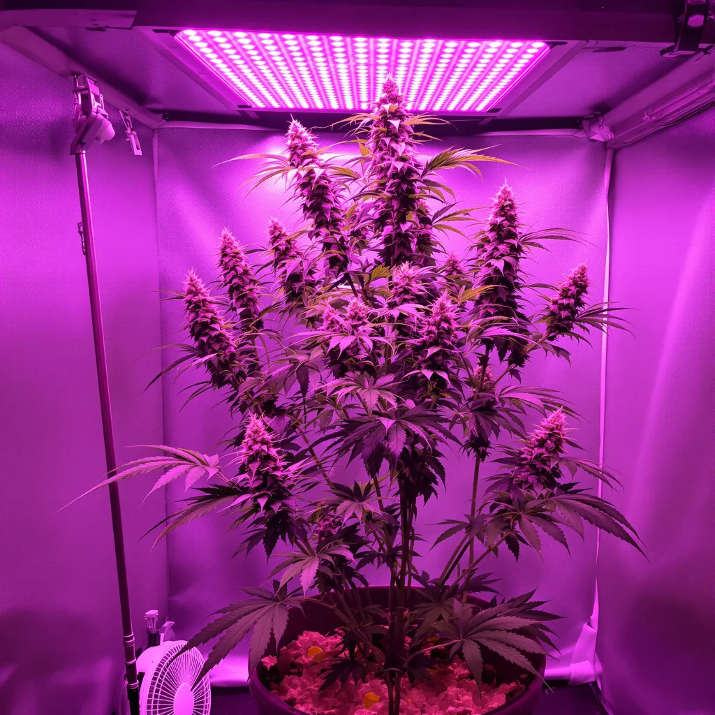 Sour Dream 12% indica / 88% sativa flower with visible trichomes