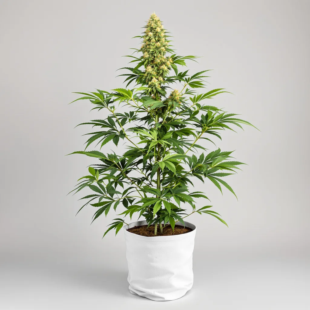 Space Candy cannabis bud close-up showing balanced bud structure with frosted trichomes