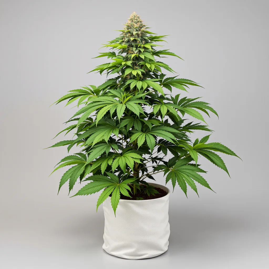 Space Dawg cannabis bud close-up showing dense purple-tinged calyxes