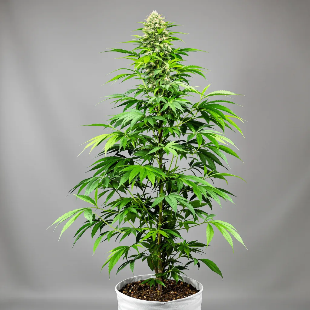 Stardawg cannabis bud close-up showing lime-green airy structure