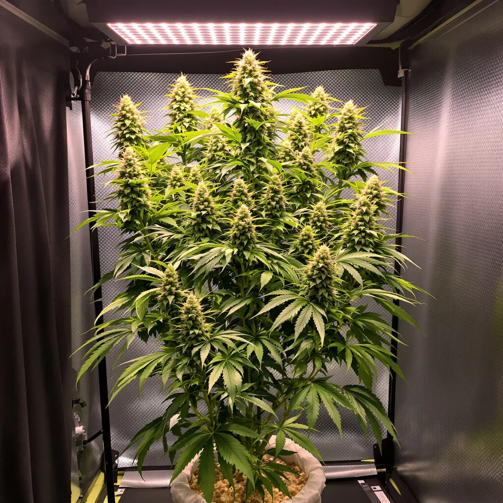 Steve's Dream Queen 20% indica / 80% sativa flower with visible trichomes