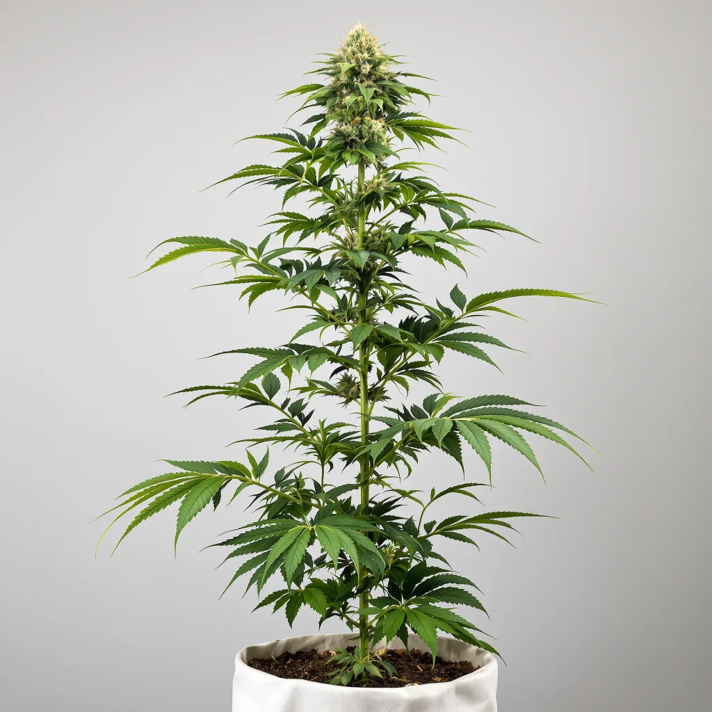 Strawberry Cheese cannabis bud close-up showing balanced bud structure with frosted trichomes