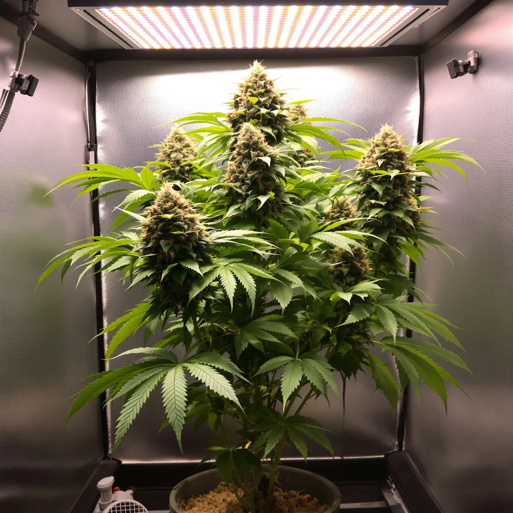 Strawberry Cheesecake cannabis plant in flowering stage — 60-100 cm autoflower