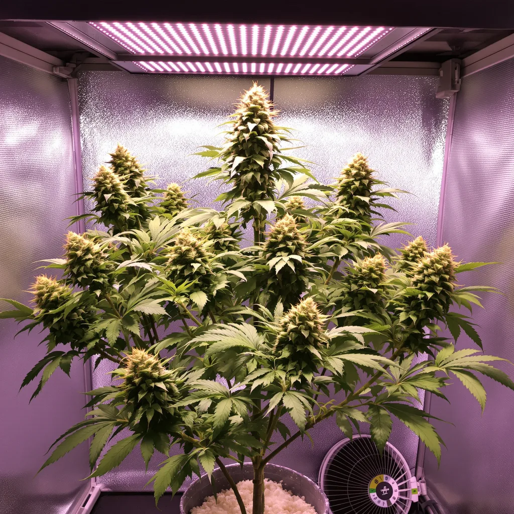 Strawberry Diesel 59% indica / 41% sativa flower with visible trichomes