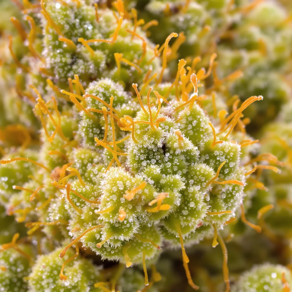 Strawberry Haze cannabis plant in flowering stage — 60-100 cm autoflower
