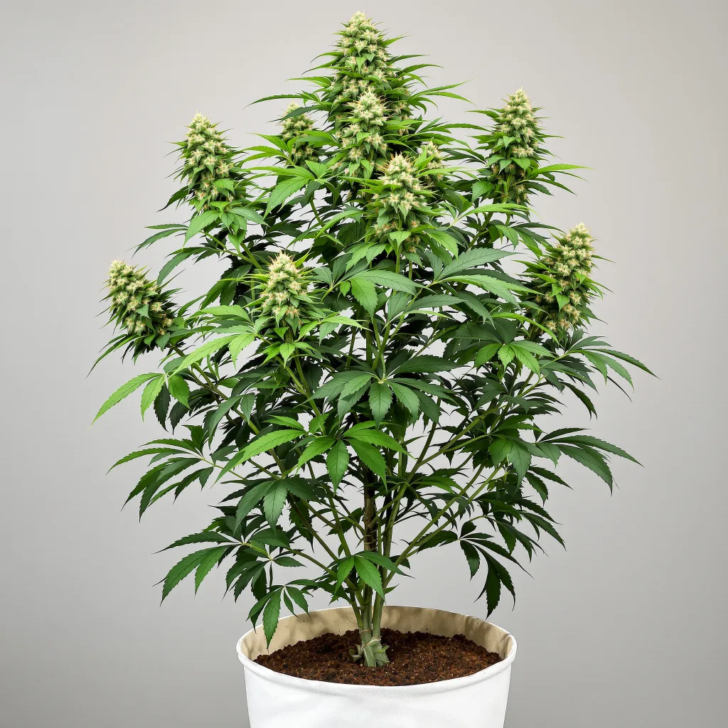 Strawberry Milkshake cannabis bud close-up showing balanced bud structure with frosted trichomes