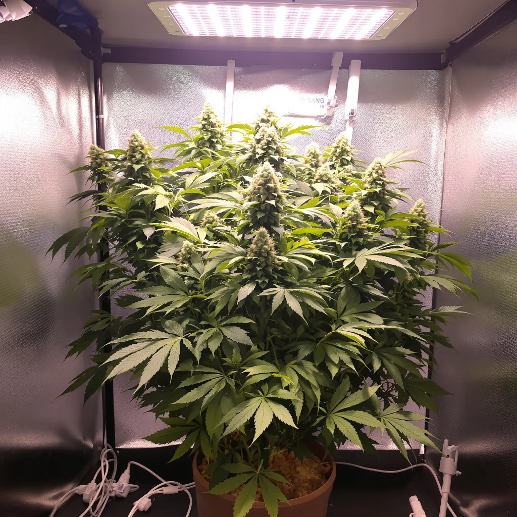 Super Bud cannabis plant in flowering stage — 60-100 cm autoflower