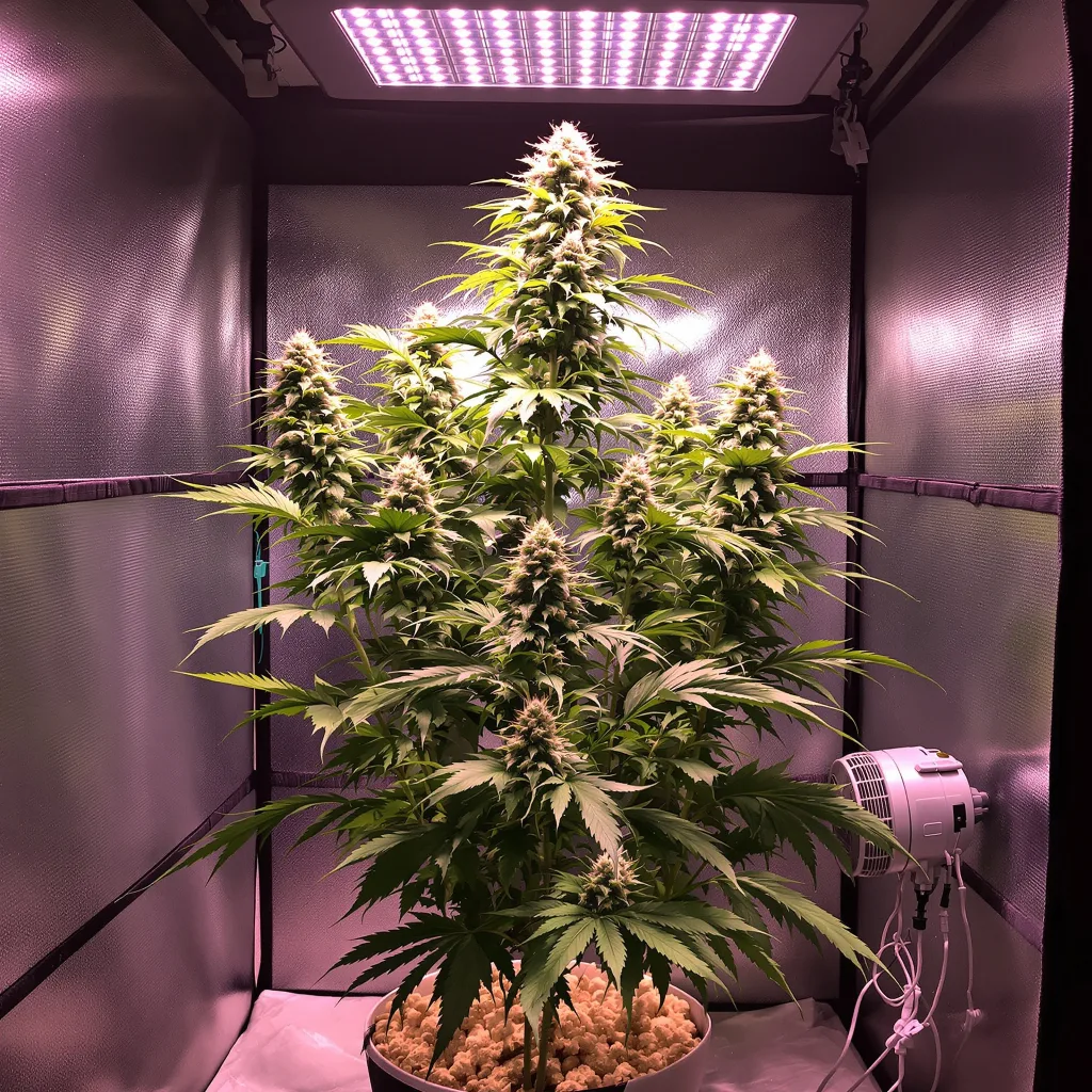 Super Sour Diesel 50% indica / 100% sativa flower with visible trichomes