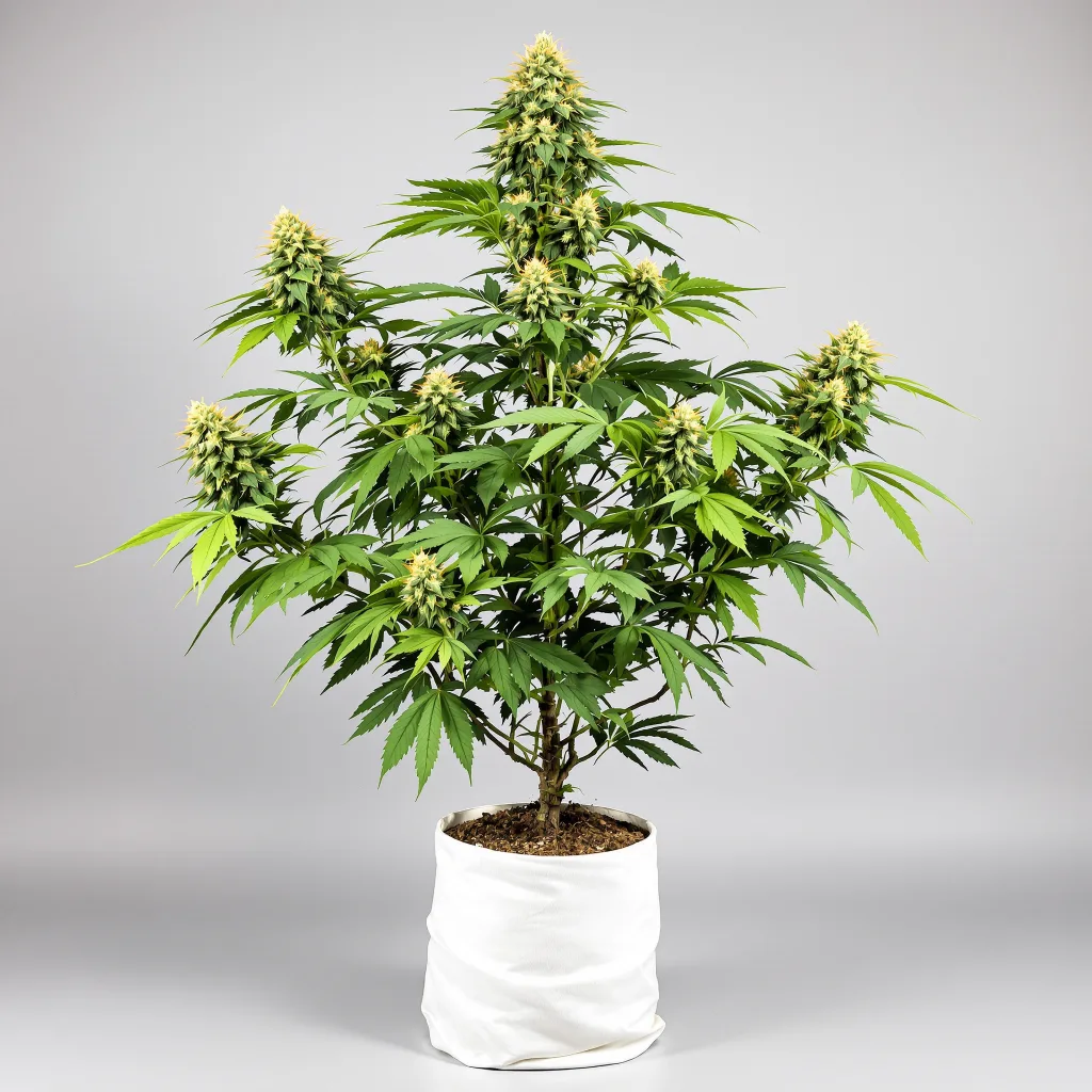 Superglue cannabis bud close-up showing balanced bud structure with frosted trichomes
